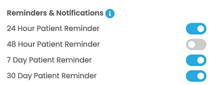 Reminders in Billink